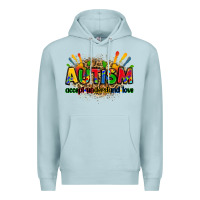 Blue Mist autism accept understand love Premium Hoodie - Zillion Design Studio