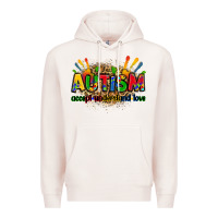 Pale Pink autism accept understand love Premium Hoodie - Zillion Design Studio