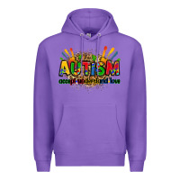 Purple autism accept understand love Premium Hoodie - Zillion Design Studio