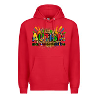 Red autism accept understand love Premium Hoodie - Zillion Design Studio