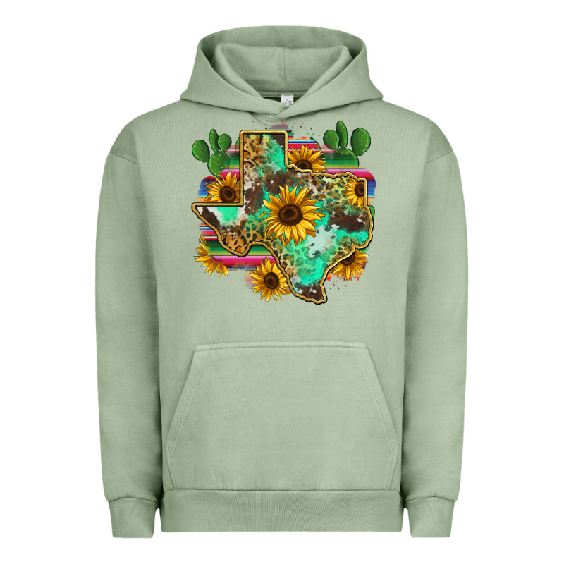 Texas Map Urban Hoodie by Zillion Design Studio | Teevron