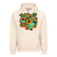 Sandshell texas map Urban Hoodie - Zillion Design Studio