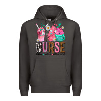 Smoke nurse coffee scrubs rubber gloves Premium Hoodie - texasbilliewilder