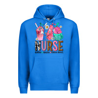 True Royal nurse coffee scrubs rubber gloves Premium Hoodie - texasbilliewilder