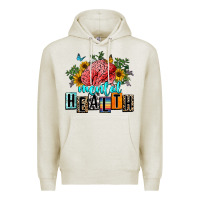Oatmeal Heather mental health Premium Hoodie - texasbilliewilder