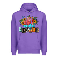 Purple mental health Premium Hoodie - texasbilliewilder