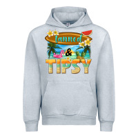 Heather Grey tanned and tipsy Urban Hoodie - texasbilliewilder
