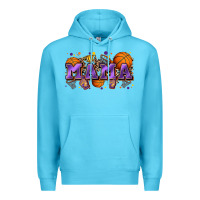 Ocean Blue mama basketball Premium Hoodie - Zillion Design Studio