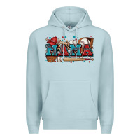 Blue Mist mama baseball Premium Hoodie - Zillion Design Studio