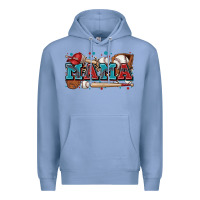 Colony Blue mama baseball Premium Hoodie - Zillion Design Studio