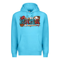 Ocean Blue mama baseball Premium Hoodie - Zillion Design Studio