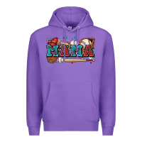 Purple mama baseball Premium Hoodie - Zillion Design Studio