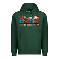 Sports Green mama baseball Premium Hoodie - Zillion Design Studio