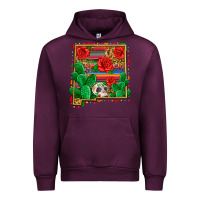 Mauve Wine new mexico map Urban Hoodie - Zillion Design Studio