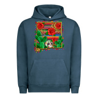Pigment Midnight Navy new mexico map Urban Hoodie - Zillion Design Studio