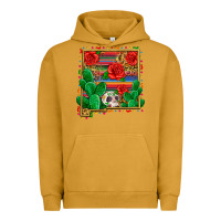 Pigment Peanut Butter new mexico map Urban Hoodie - Zillion Design Studio
