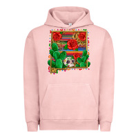 Pigment Salmon new mexico map Urban Hoodie - Zillion Design Studio