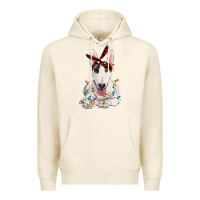 Tofu bull terrier with christmas lights Premium Hoodie - RanaPortraitStore