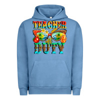 Pigment Pebble Blue teacher off duty Urban Hoodie - texasbilliewilder