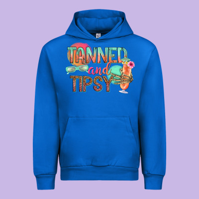 Tanned And Tipsy Urban Hoodie Designed By Texasbilliewilder