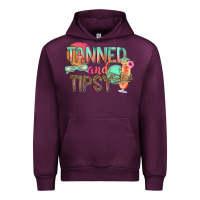 Mauve Wine tanned and tipsy Urban Hoodie - texasbilliewilder