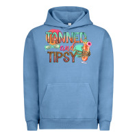 Pigment Pebble Blue tanned and tipsy Urban Hoodie - texasbilliewilder