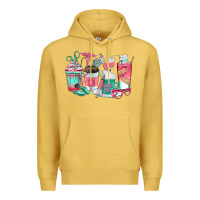 Antique Gold nurse coffee cups Premium Hoodie - texasbilliewilder
