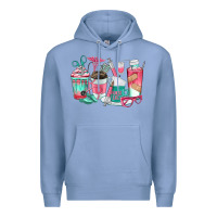 Colony Blue nurse coffee cups Premium Hoodie - texasbilliewilder