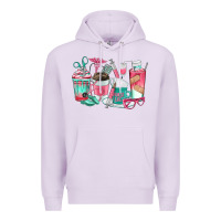 Lilac nurse coffee cups Premium Hoodie - texasbilliewilder