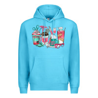 Ocean Blue nurse coffee cups Premium Hoodie - texasbilliewilder