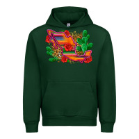 Forest Green mexico map Urban Hoodie - Zillion Design Studio