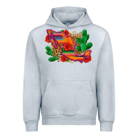 Heather Grey mexico map Urban Hoodie - Zillion Design Studio
