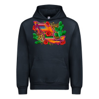 Navy mexico map Urban Hoodie - Zillion Design Studio