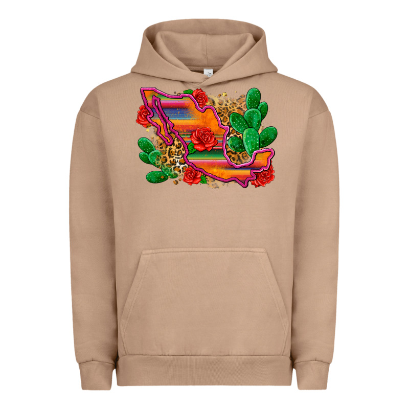 Mexico Map Urban Hoodie by Zillion Design Studio | Teevron