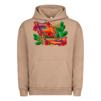 Pigment Burro mexico map Urban Hoodie - Zillion Design Studio