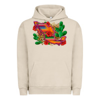 Pigment French Oak mexico map Urban Hoodie - Zillion Design Studio