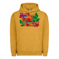 Pigment Peanut Butter mexico map Urban Hoodie - Zillion Design Studio