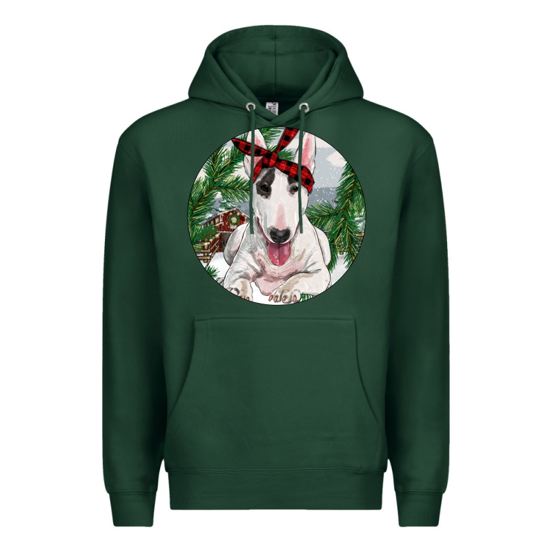 Bull Terrier And Farm Premium Hoodie by RanaPortraitStore | Teevron