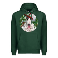Sports Green bull terrier and farm Premium Hoodie - RanaPortraitStore