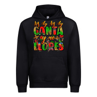 Black ay ay ay ay canta y no llores Urban Hoodie - Zillion Design Studio