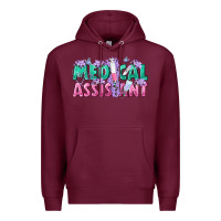 Burgundy medical assistant Premium Hoodie - texasbilliewilder