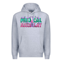 Heather Grey medical assistant Premium Hoodie - texasbilliewilder