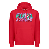 Red medical assistant Premium Hoodie - texasbilliewilder