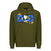 Army Green dad volleyball Premium Hoodie - Zillion Design Studio