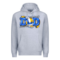 Heather Grey dad volleyball Premium Hoodie - Zillion Design Studio