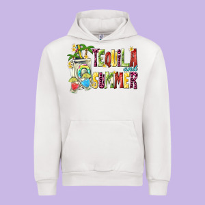 Tequila And Summer Urban Hoodie Designed By Texasbilliewilder