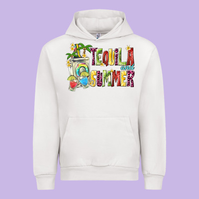 Tequila And Summer Urban Hoodie Designed By Texasbilliewilder