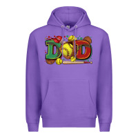 Purple dad softball Premium Hoodie - Zillion Design Studio