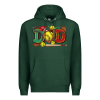 Sports Green dad softball Premium Hoodie - Zillion Design Studio
