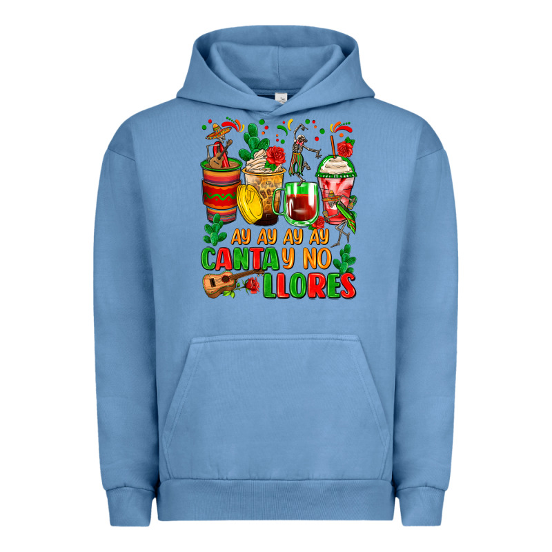 Ay Ay Ay Ay Canta Y No Llores Coffee Cups Urban Hoodie by Zillion Design Studio | Teevron